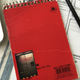 The infamous red journal, with Nintendo stickers of course